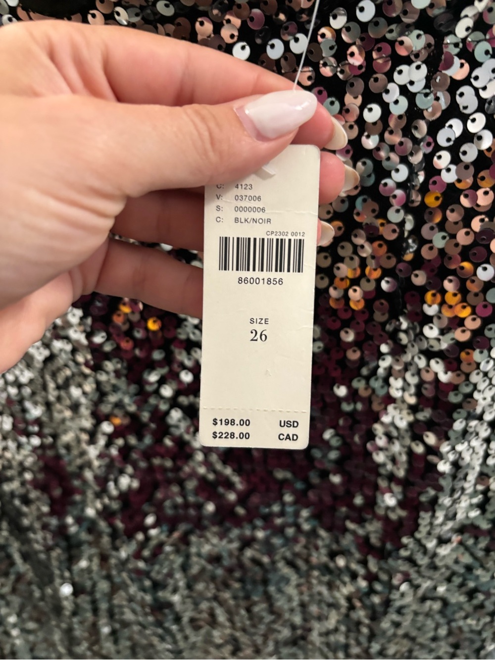 NWT Anthropologie Colette Cropped Wide Leg Sequin Pants - Silver - Picture 4 of 6